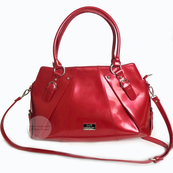 BEIJO Bag Susan Handley XL Tote Shoulder Crossbody Red Limited Edition + Dustbag - Picture 2 of 10